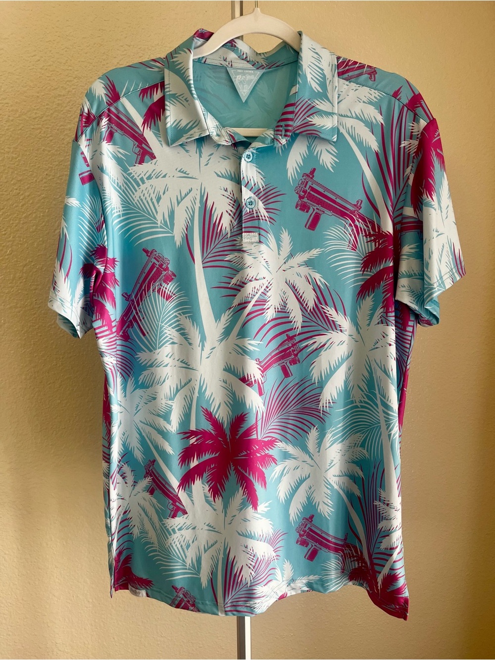 Retro Rifle High Crown Polo Shirt Size L